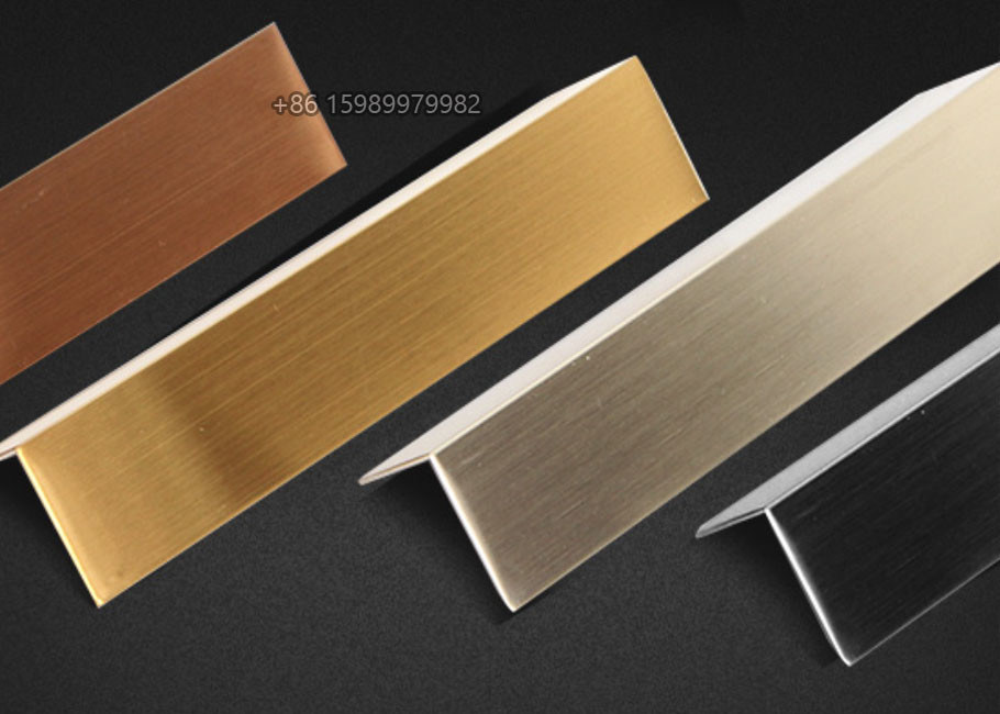 Brushed Stainless Steel Wall Corner Guards , OEM Metal Drywall Corner