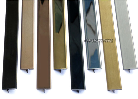 SLIM FACE STAINLESS STEEL PROFILE SECTIONS T TRIM T8 0.5MM - 1.5MM THICKNESS