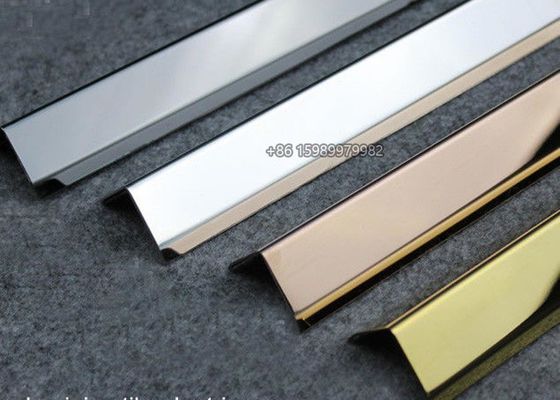 35mm Brushed Stainless Steel Corner Guards , SS Corner Guard For Five Star Hotel