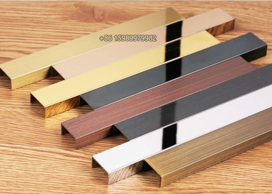 ODM Stainless Steel U Channel Trim Molding SUS316 Multicolor