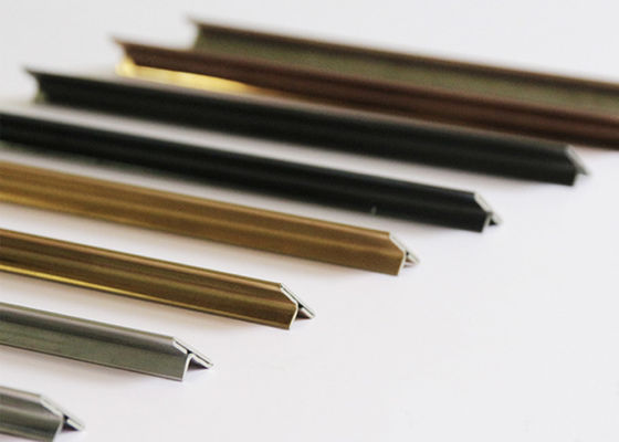 Electroplated Stainless Steel T Profile , T30 Stainless Steel Divider Trim