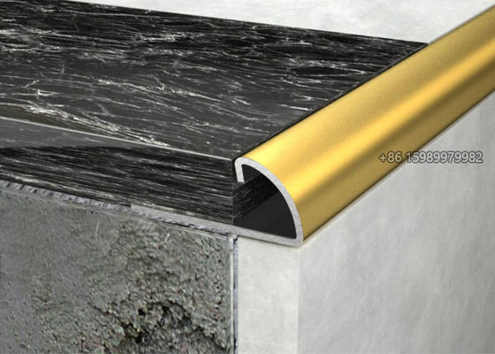 ODM 316 Stainless Steel Decorative Profiles 1.2mm Thick For Ceramic Tile Edging