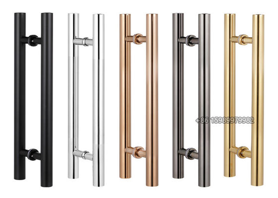 Brushed Stainless Steel Glass Door Handles 500mm Length Strengthened