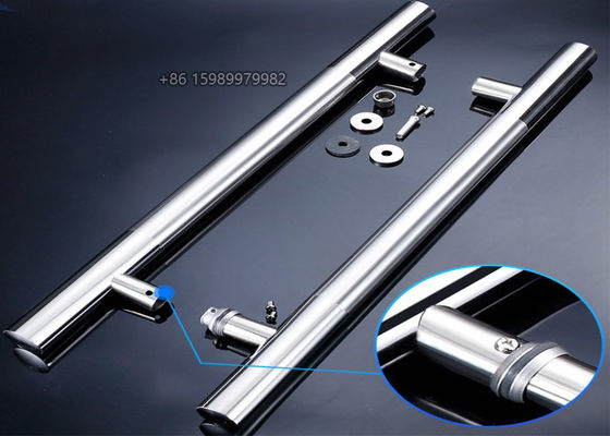 Polished Stainless Steel Door Pull Handles Long SUS316 1800mm