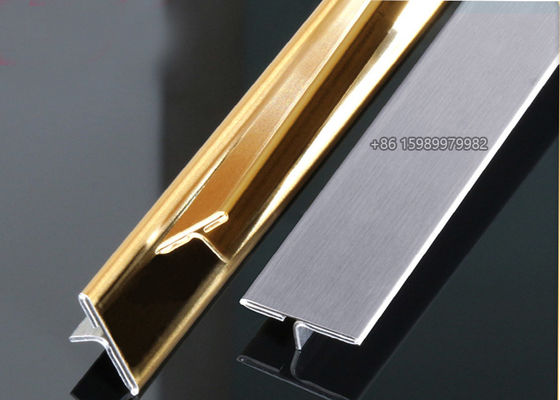 Custom Stainless Steel Trim t molding 1mm thickness 25mm Side