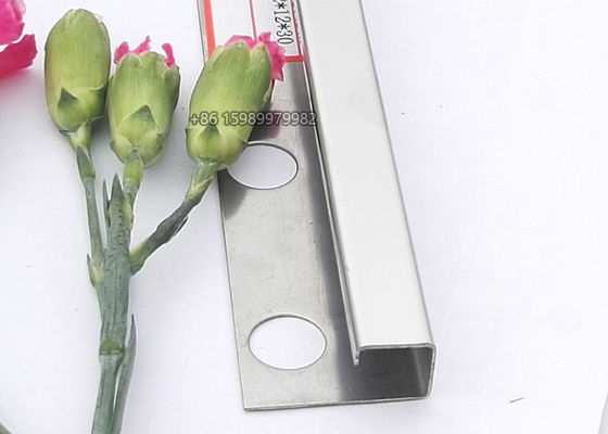 0.8mm Stainless Steel Outside Corner Trim , ODM Stainless Steel Tile Edge Trim