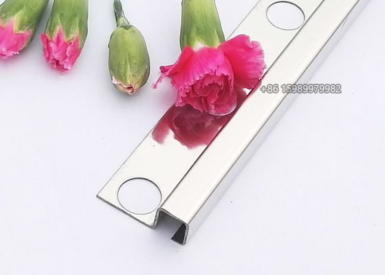 Mirror Effect Stainless Steel Tile Trim with 8mm / 10mm square edge