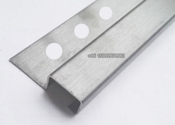 12mm Brushed Stainless Steel Tile Trim Counter Edge Trim Multiapplication