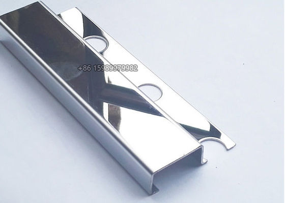 8K Mirror External Stainless Steel Tile Trim Brushed Antiscratch