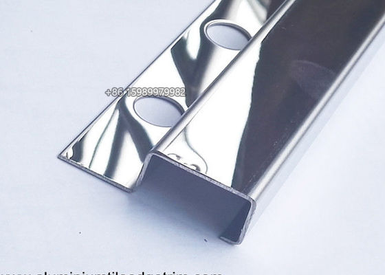 8K Mirror External Stainless Steel Tile Trim Brushed Antiscratch