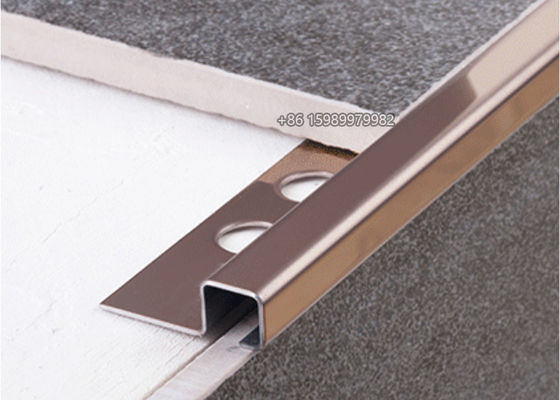 Mirror Brushed Stainless Steel Tile Trim 10mm Edge Trim SUS304