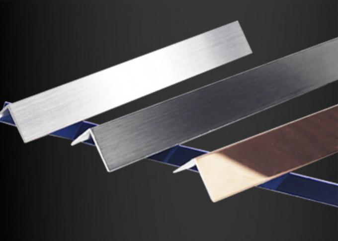 Commercial Stainless Steel Wall Corner Guards Brushed SUS304 2.7m Long